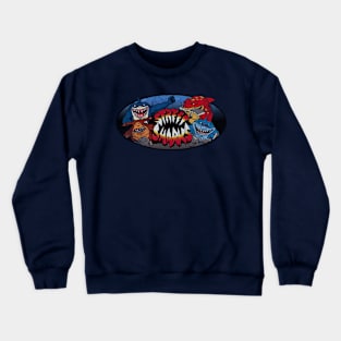 Group of Cartoon Sharks Crewneck Sweatshirt